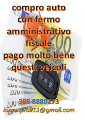 Compro auto in fermo amministrativo fiscale