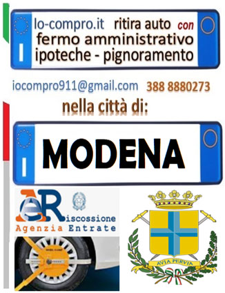 Compro subito auto in fermo amministrativo Modena