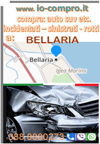 Compro auto incidentate a Bellaria