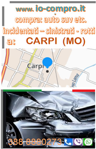 Compro auto incidentate a Carpi