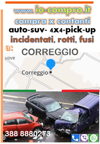 Compro auto incidentate a Correggio