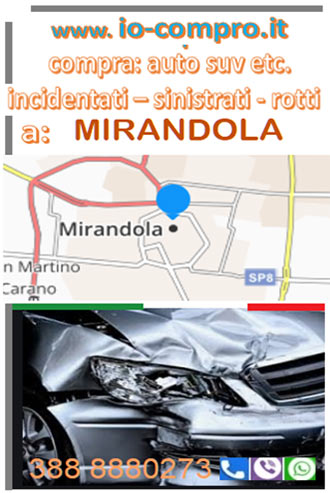 Compro auto incidentate a Mirandola