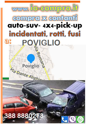Compro auto incidentate a Poviglio