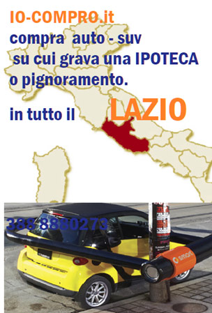 Compro auto ipotecate nel Lazio