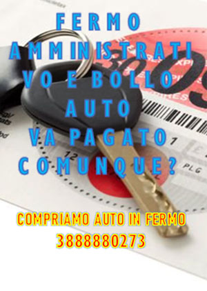 Fermo amministrativo e bollo auto va pagato?