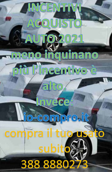 Incentivi auto per il 2021