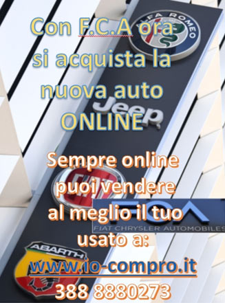 Acquistare l’auto nuova online, con Fca si può
