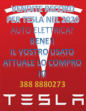 Tesla auto vendite incredibili nel 2020