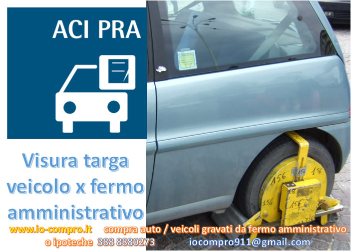 Visura fermo amministrativo auto: velocemente
