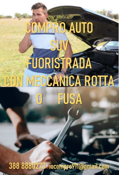 Compro auto suv con gravi guasti meccanici
