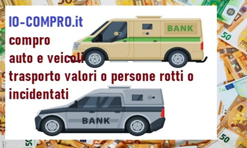 compro auto e veicoli blindati, incidentati