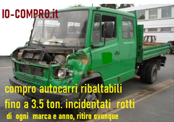 compro autocarri ribaltabili, incidentati