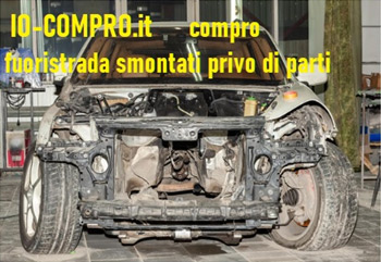 compro fuoristrada senza pezzi di meccanica e carrozzeria
