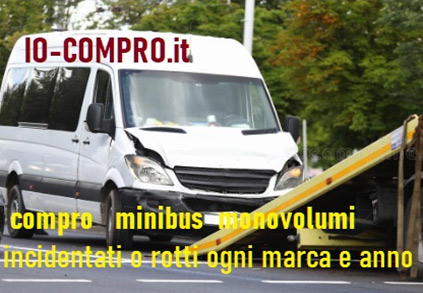 compro bus, furgoni multi passeggeri, incidentati