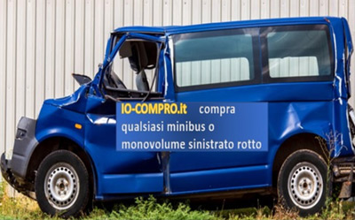 compro bus, furgoni multi passeggeri, sinistrati
