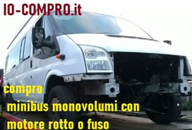 compro bus, furgoni multi passeggeri, con motore rotto